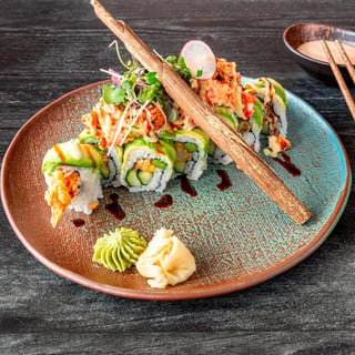 Seafood Volcano Roll